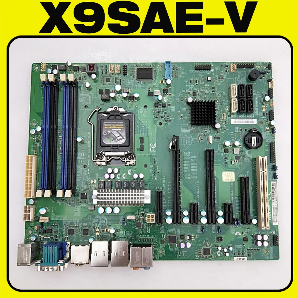 Материнская плата X9SAE-V LGA1155 DDR3 Xeon E3-1200 v2 серии Core i7/i5/i3 (только ETC UDIMMs) Процессоры для