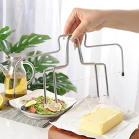 stainless steel cheese slicer with thread handle cheese cake slicer bread slicer baking tool