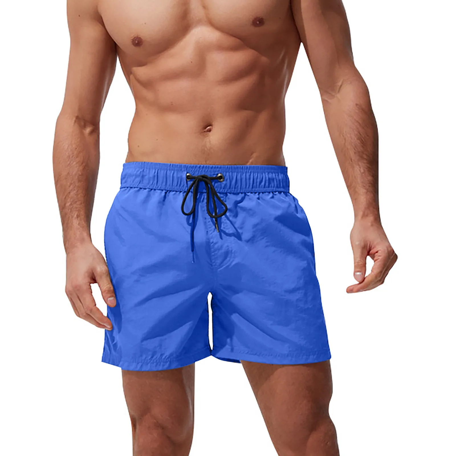 

Ssummer Men's Beach Swimwear Casual Solid Colors Quick Dry Waterproof Swim Trunks Breathable Sports Running Surfing Shorts#g3