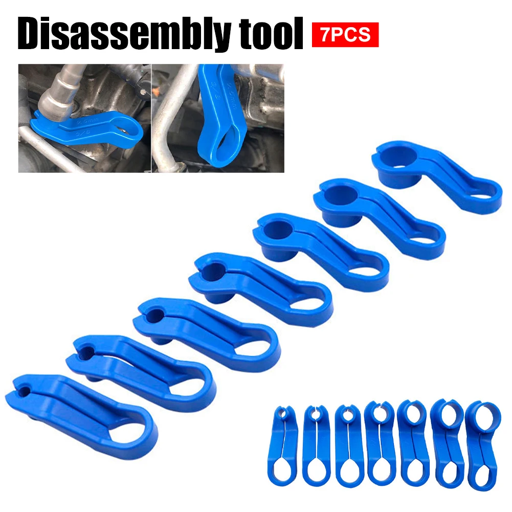 

7PCS AC Fuel Line Disconnect Tool Air Conditioner Transmission Oil Cooler Line Tools Car Repair Kit 7 Sizes for Ford Chrysler