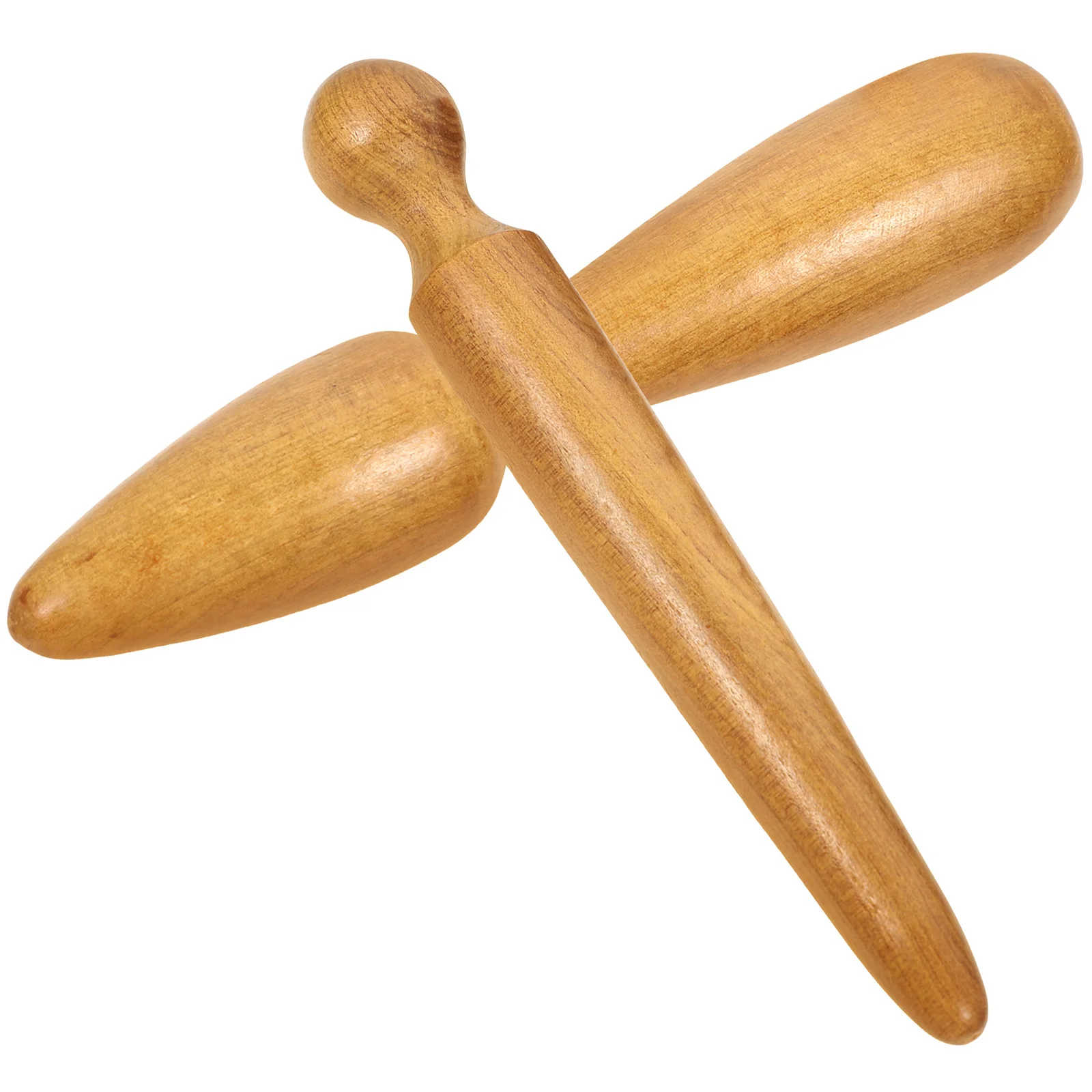 

2 Pcs Acupressure Stick Handheld Massagers Acupoint Stick Muscle Wooden Acupressures Pen