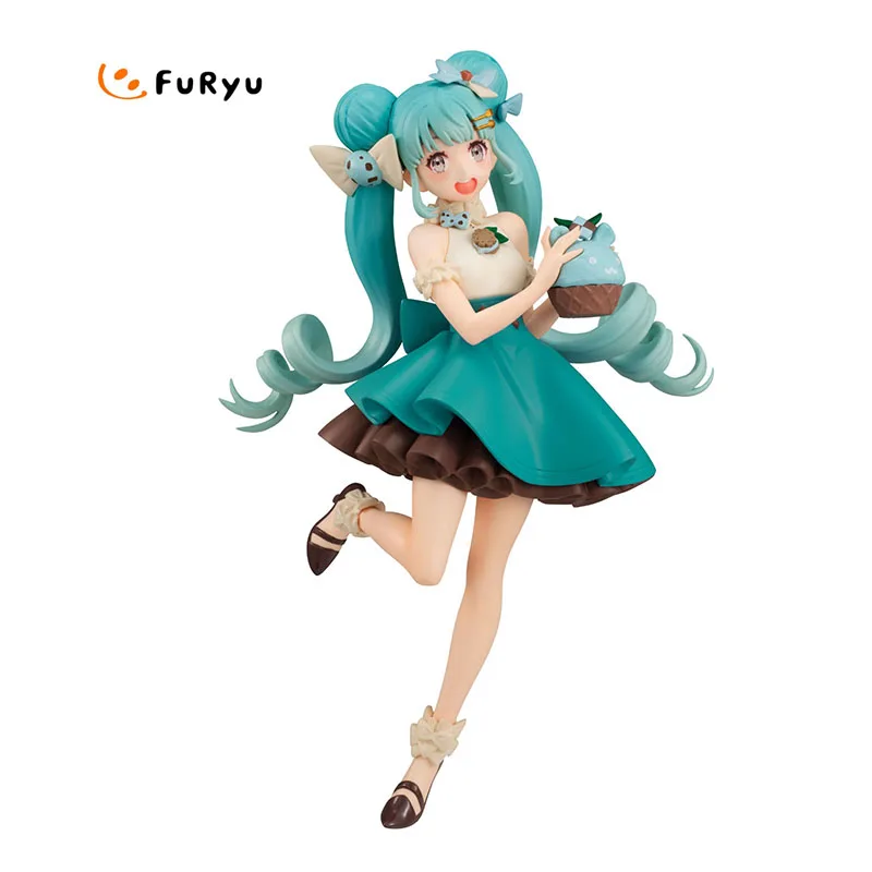 

In Stock 100% Original FuRyu SweetSweets Series VOCALOID Hatsune Miku 17cm PVC Action Anime Figure Model Toys Doll Holiday Gifts