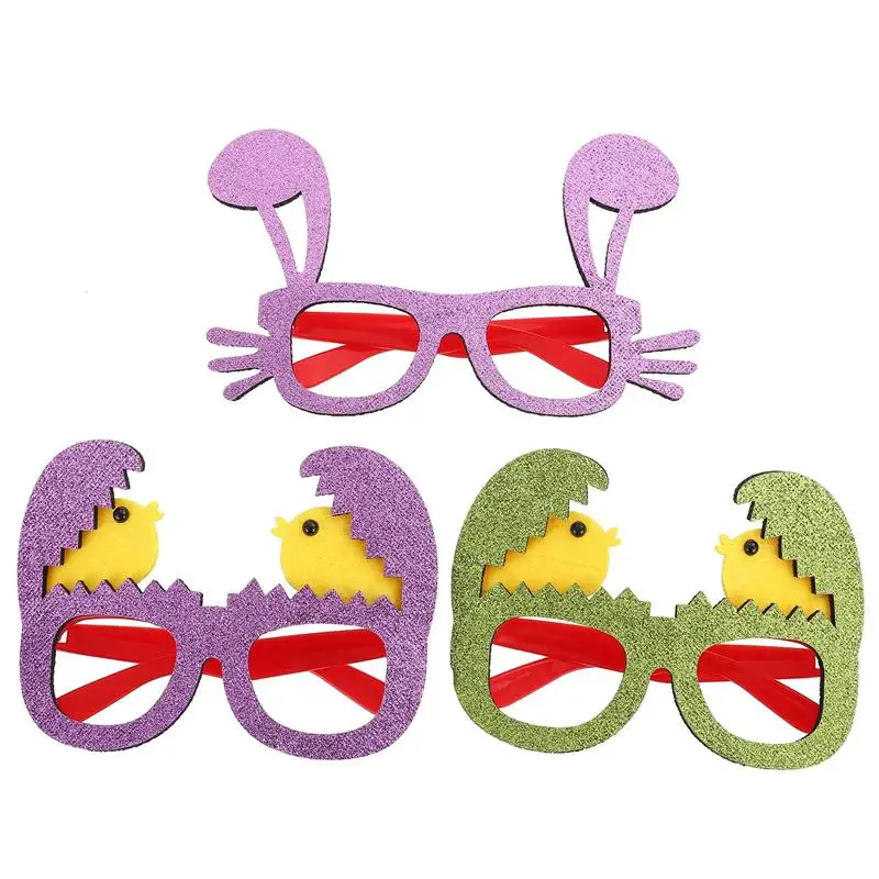 

3 Pairs 2022 Theme Party Eyeglasses New Year Eyewear Prop Kids Toy Eyeglasses Birthday Party Kids Gift
