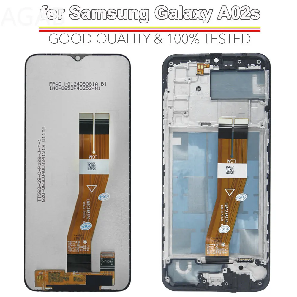 Фото ЖК-дисплей для телефона Samsung Galaxy A02s, сенсорный экран с диджитайзером в сборе для Samsung Galaxy A02s A025F A025M. №4