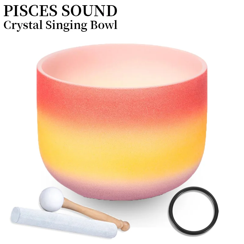 

Sound Healing 432 Hz Chakra Singing Bowl Crystal Rainbow Chanting Meditation Singing Bowl Yoga Bol Chakra Healing Instruments