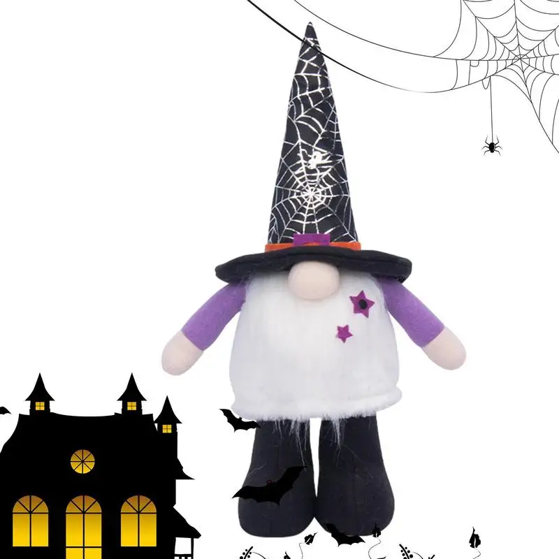 

Halloween Gnome Doll Halloween Gnomes Decorations Halloween Gnome Plush Faceless Doll With Spider Hat Gnomes Dolls Ornaments