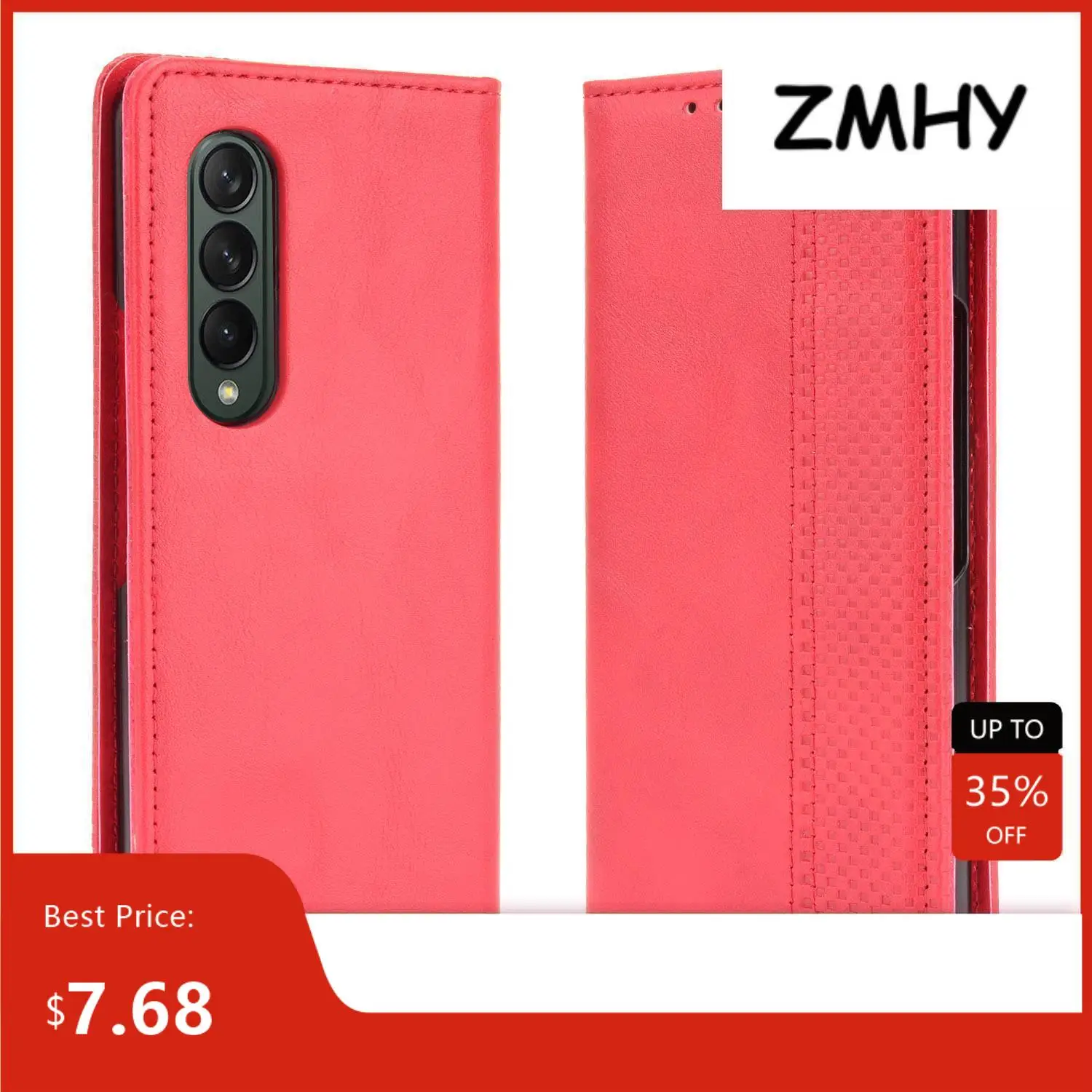 

Luxury Flip Leather with Wallet Case For Samsung Galaxy Z FOLD2 Z FOLD3 Z FOLD4 Card Holder Phone Cover Luxury