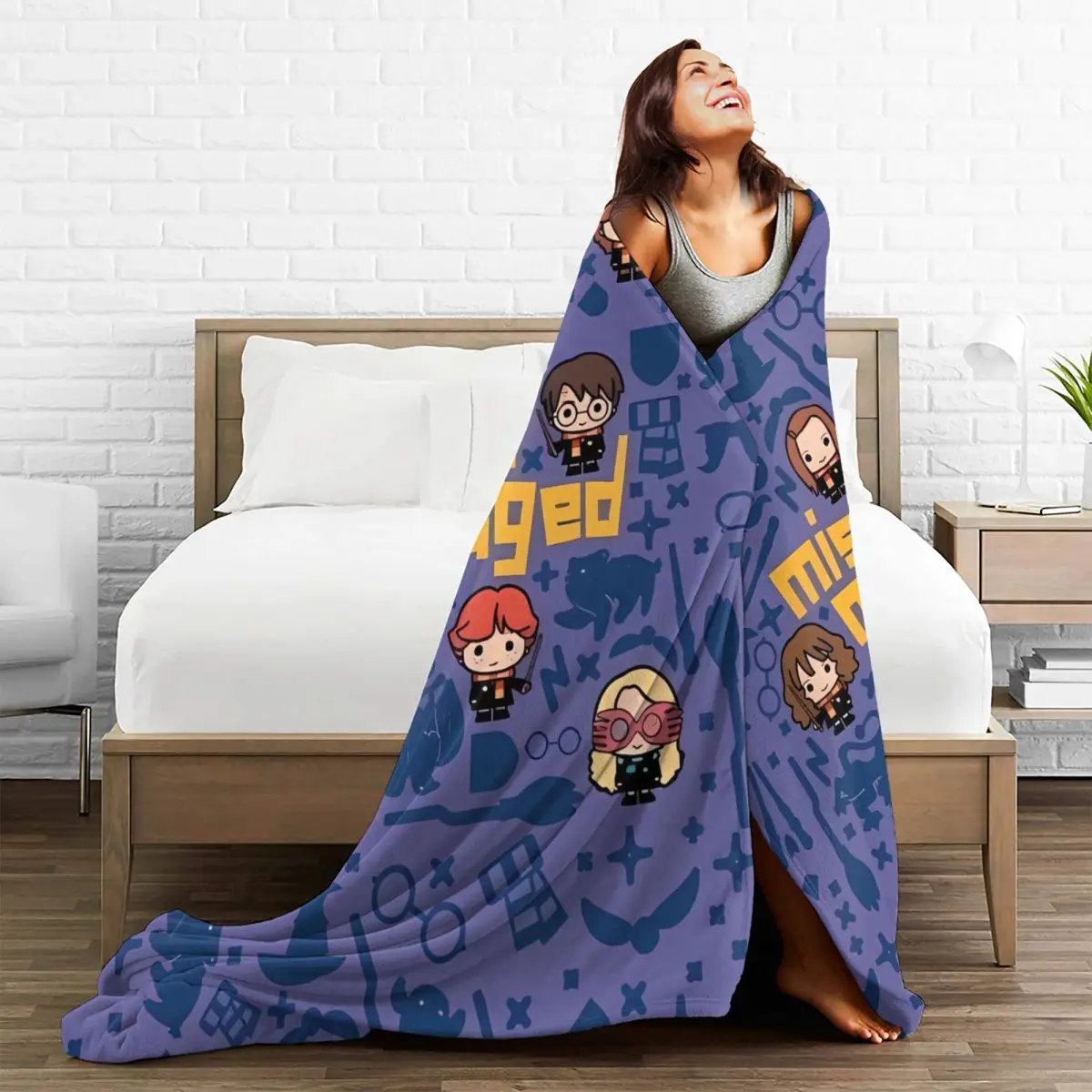 Супер мягкое одеяло для путешествий в самолете Harrys Potters фланелевое покрывало