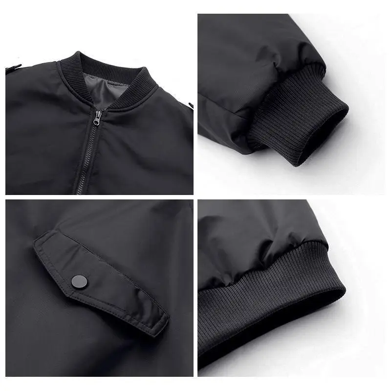 Korean Fashion Tops Loose Cotton Coats Female Autumn Winter New 2022 Warm Solid Padded Clothes Baseball Jacket Women Caluas