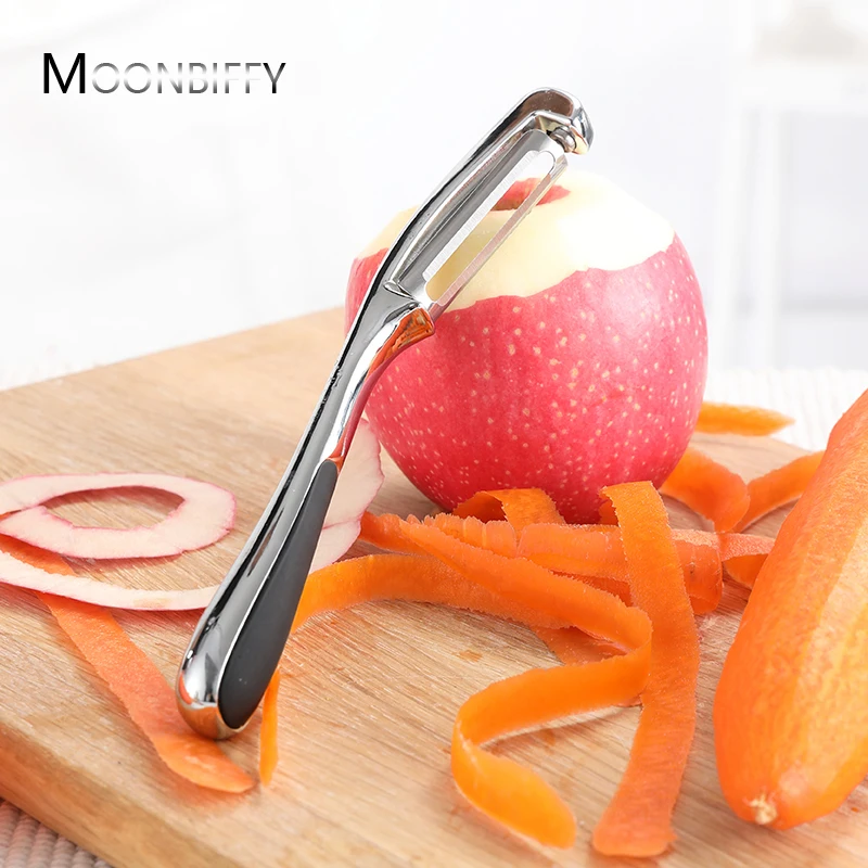 

Кухонная Овощечистка премиум-класса, поворотное лезвие из нержавеющей стали, незаменимое кухонное приспособление для чистки фруктов, картофеля, моркови