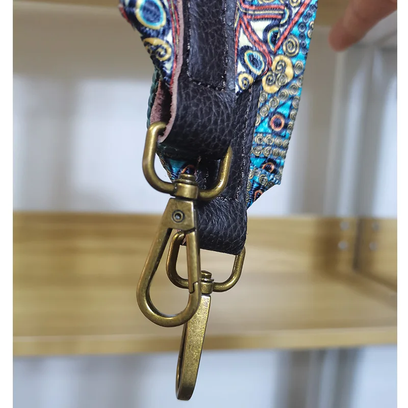 Widen Classical Style Shoulder Strap Adjustable Bag Strap with Leather Single Shoulder Bags Strap Chain Women Retro Bag Parts