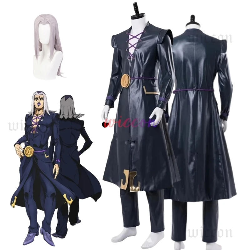 Невероятные приключения Косплей Золотой ветер Леоне Аббаккио Костюм Униформа