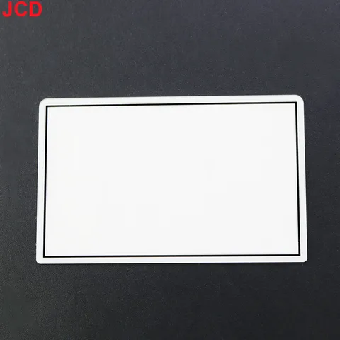 JCD 1 шт. для нового 3DS, черно-белая верхняя зеркальная поверхность, стеклянная крышка объектива, верхняя передняя крышка ЖК-экрана для ремонта новой консоли 3DS