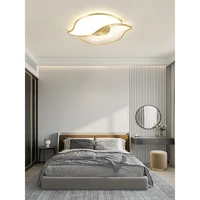 bedroom ceiling lamp nordic creative and slightly luxury leaf shapedledlamps simple modern net red master bedroom room lights