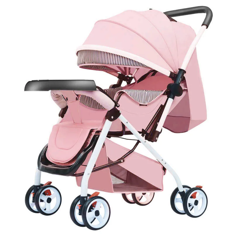 Wholesale Baby Strollers High Landscape Two-way Folding Baby Strollers Wide Space Shock Absorbent Child Strollers
