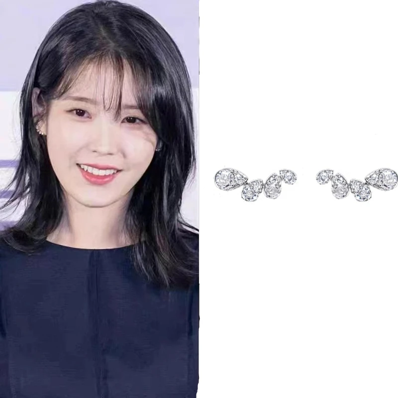 

IU crystal Now, We Are Breaking Up drama new Hye gyo Song same Korean Ear Earrings For Women Girls Pendientes girl gift