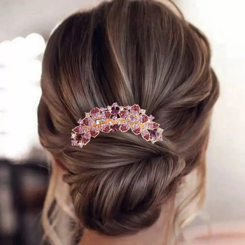 

Rhinestone Hair Clip for Women Seven Teeth Hair Comb Girls Hairpin Fashion Hair Haipins Hair Accessories Daily Headwear