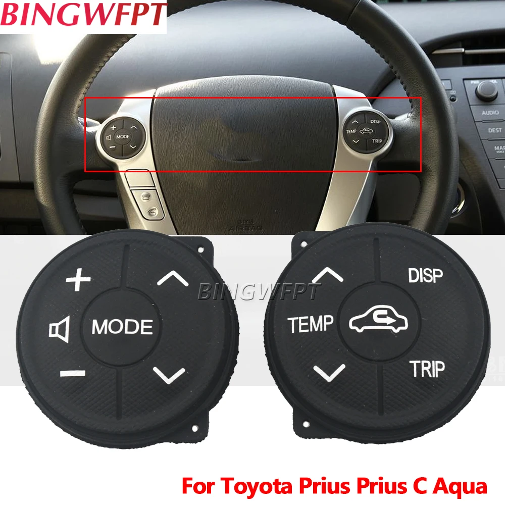 

1 пара многофункциональных кнопок на руль для Toyota Prius 30 XW30 2009-2015 Prius C Aqua Button