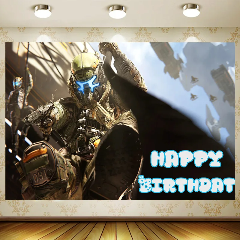 Фон для фотосъемки с изображением мальчика из мультфильма Титан