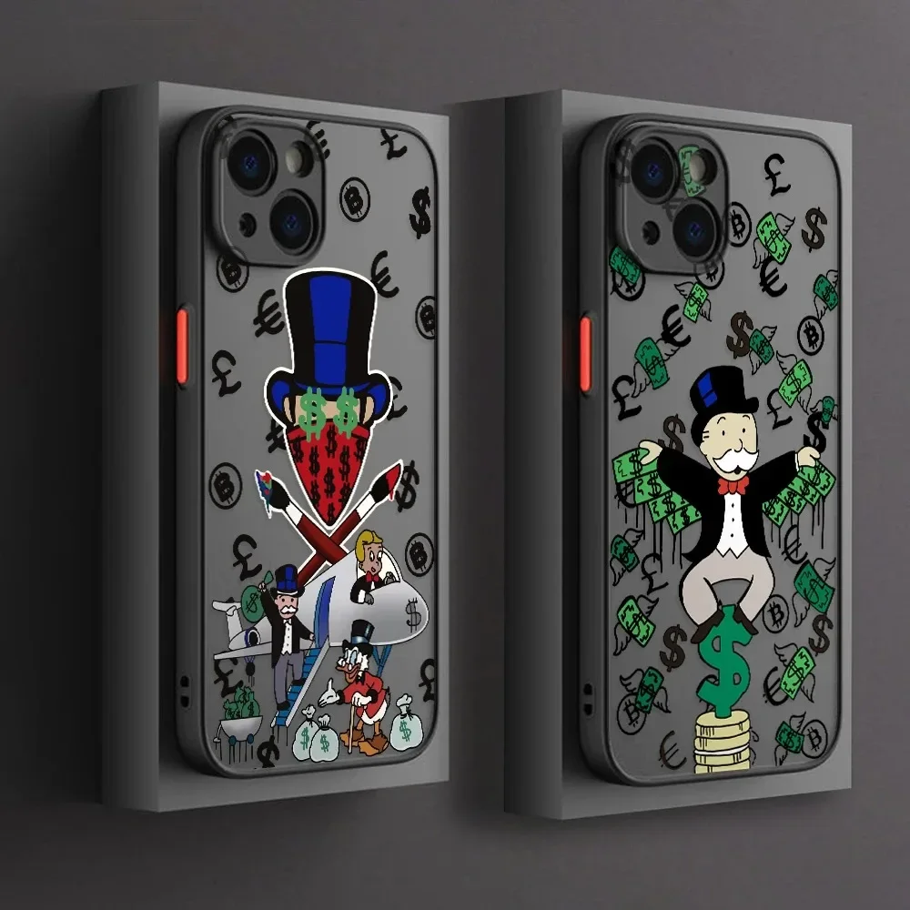 Чехол для телефона Game Monopolies iPhone 16 15 14 Plus 13 12 Mini 11 Pro Max X Xs XR матовый прозрачный