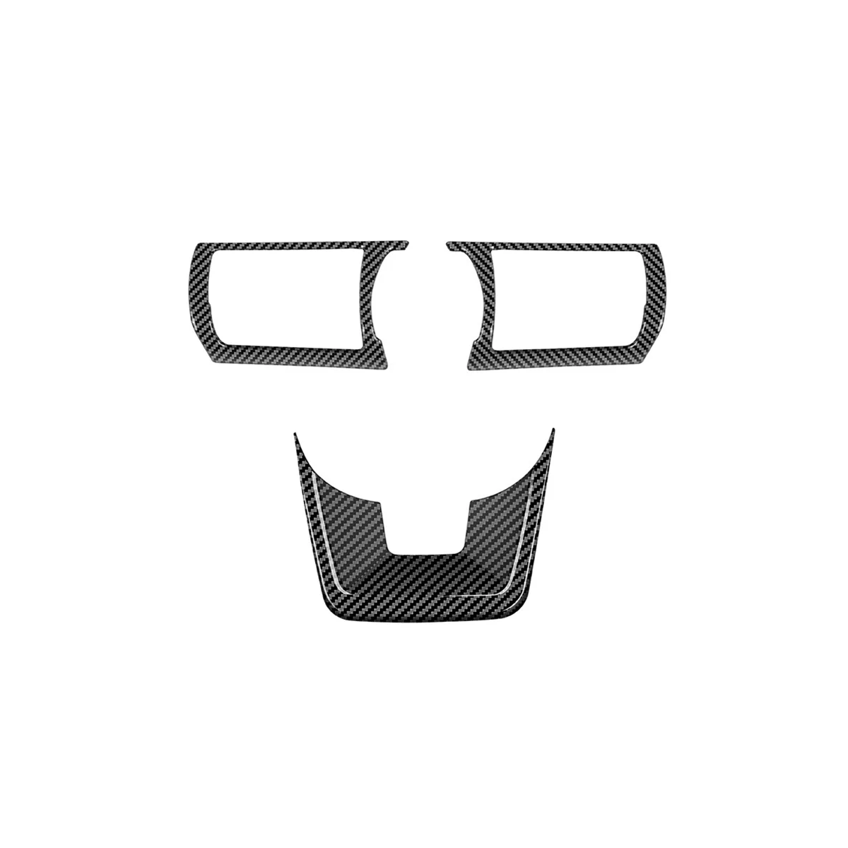 

3Pcs/Set Carbon Fiber Car Steering Wheel Decoration Cover Trim Sticker for Nissan SERENA C28 2022 2023
