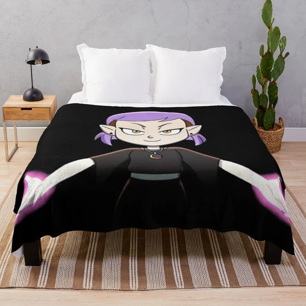 

amity blight updated purple hair intro Throw Blanket Throw Blanket