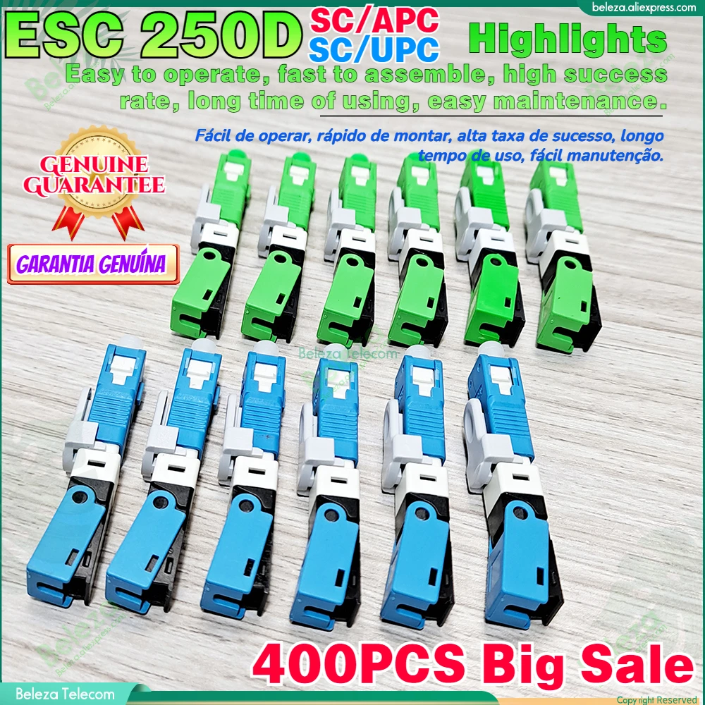 400 шт. 100% подлинный разъем ESC250D SC/APC SC/UPC