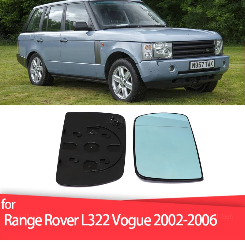 

Left&Right Side Blue Heated Wing Mirror Glass Wide Rearview Mirror for Land Rover Range Rover L322 Vogue 2002-2006 Accessories