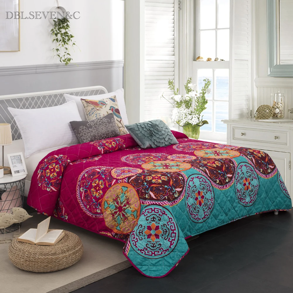 

DBL.SEVEN&C Bohemian Linens Bedspread on the bed linen quilted blanket Bedspreads for bed sheet bed cover Plaid on the sofa