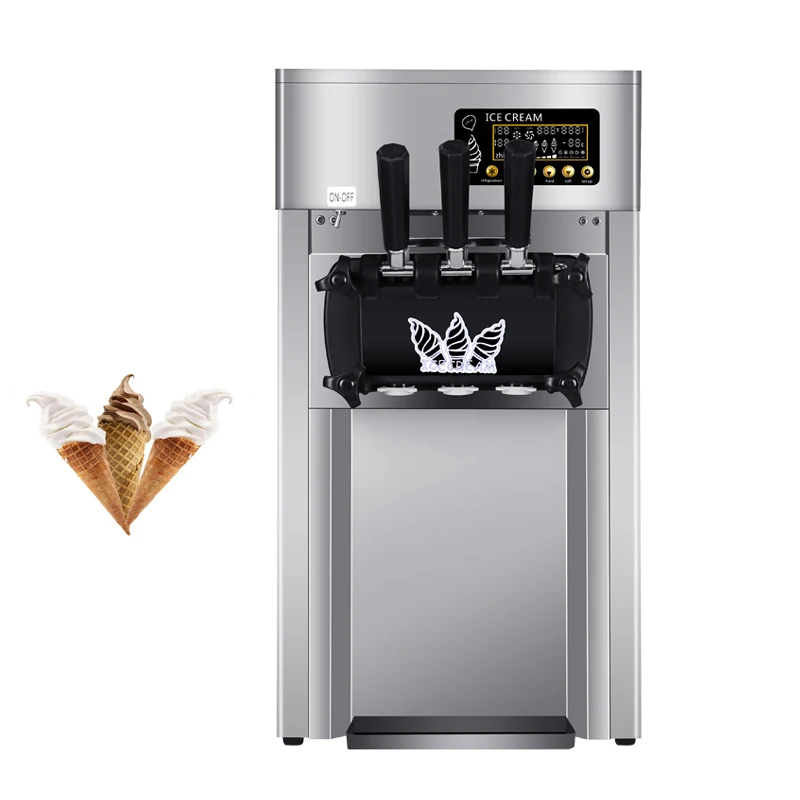 

Soft Ice Cream Machine Desktop Mini Ice Cream Makers Stainless Steel Dessert Ice Cream Vending Machines