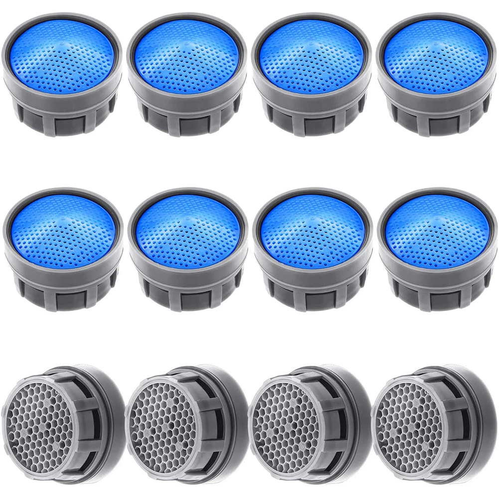 

12pcs Water Saving Faucet Aerators Basin Tap Device Diffuser Flow Restrictor Replacement 22mm Faucet Nozzle Filter Adapter