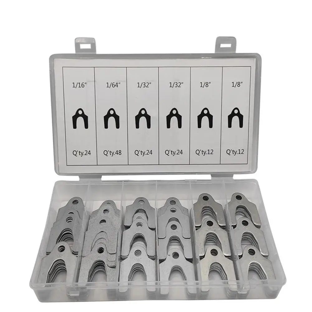

144 Pcs Stainless Steel Auto Body Bezel Alignment Spacer Set 6 Sizes Washer Car Replacement Parts dropshipping wholesale