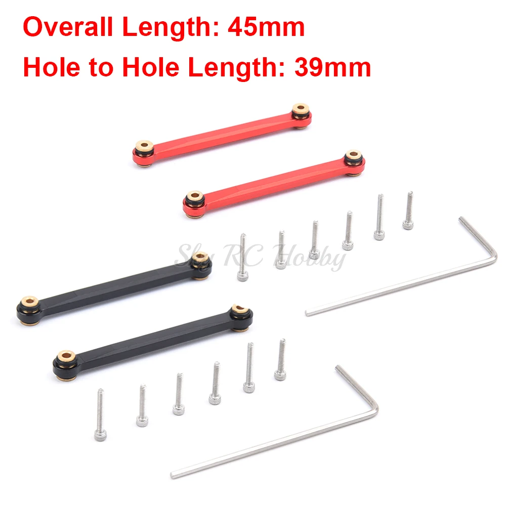 

2 шт. 45 мм звеньевой стержень для 1/24 осевой SCX24 AXI00001 AXI00002 Wrangler Гладиатор Ford Bronco Радиоуправляемый автомобиль гусеничный автомобиль модифициро...