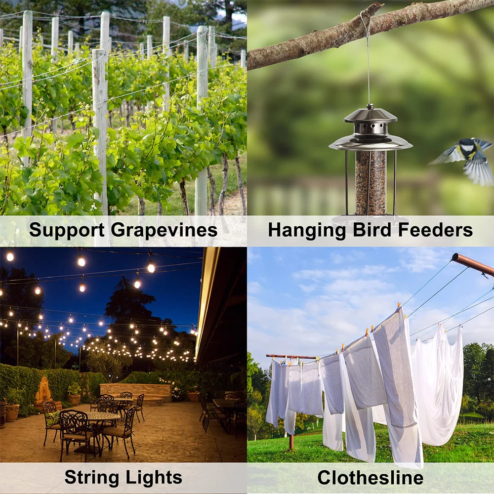 5M-10M Трос из нержавеющей стали 304 мягкий стальной трос диаметром 1/1 2/1 5/2/3/4/5/6 мм