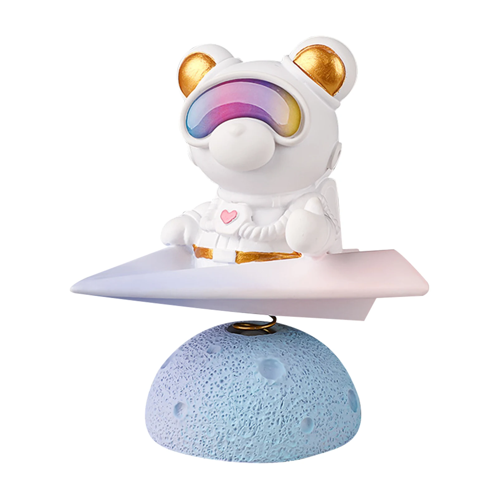 

Настольная подставка для телевизора, Кабинет из смолы, домашний декор, интерьер автомобиля, подарок, статуя с вращающейся головой, мультяшн...