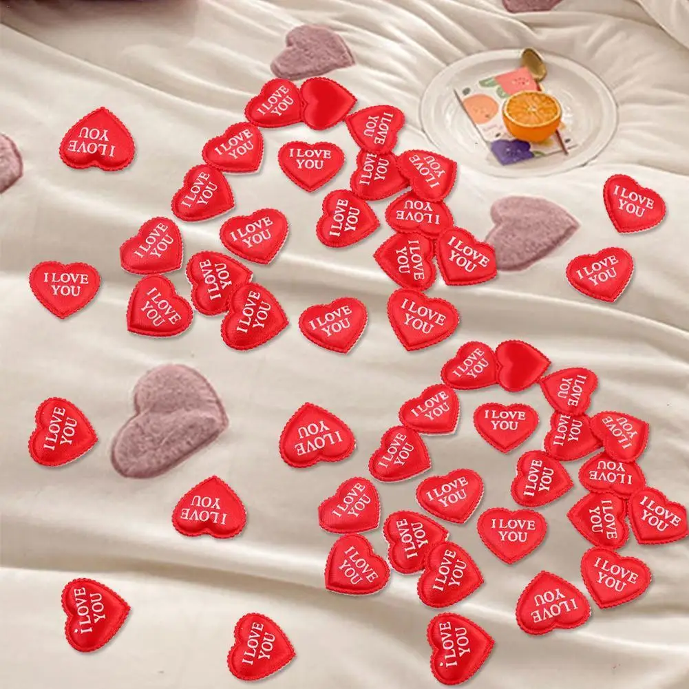 

100 шт. тканевые губки в форме сердца, конфетти, искусственные лепестки для стола, свадебный подарок, товары для украшения дома