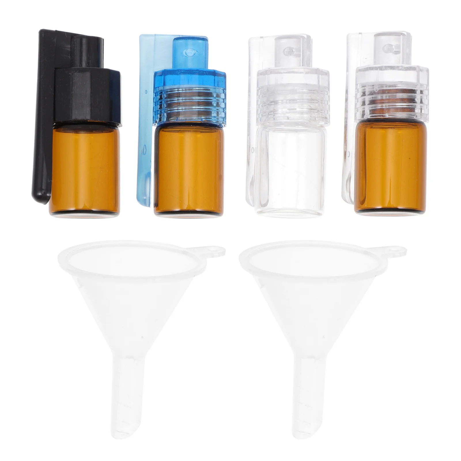 

6pcs Snuff Bullet Bottle with Spoon Snuff Sniffer Containers Funnels Kit