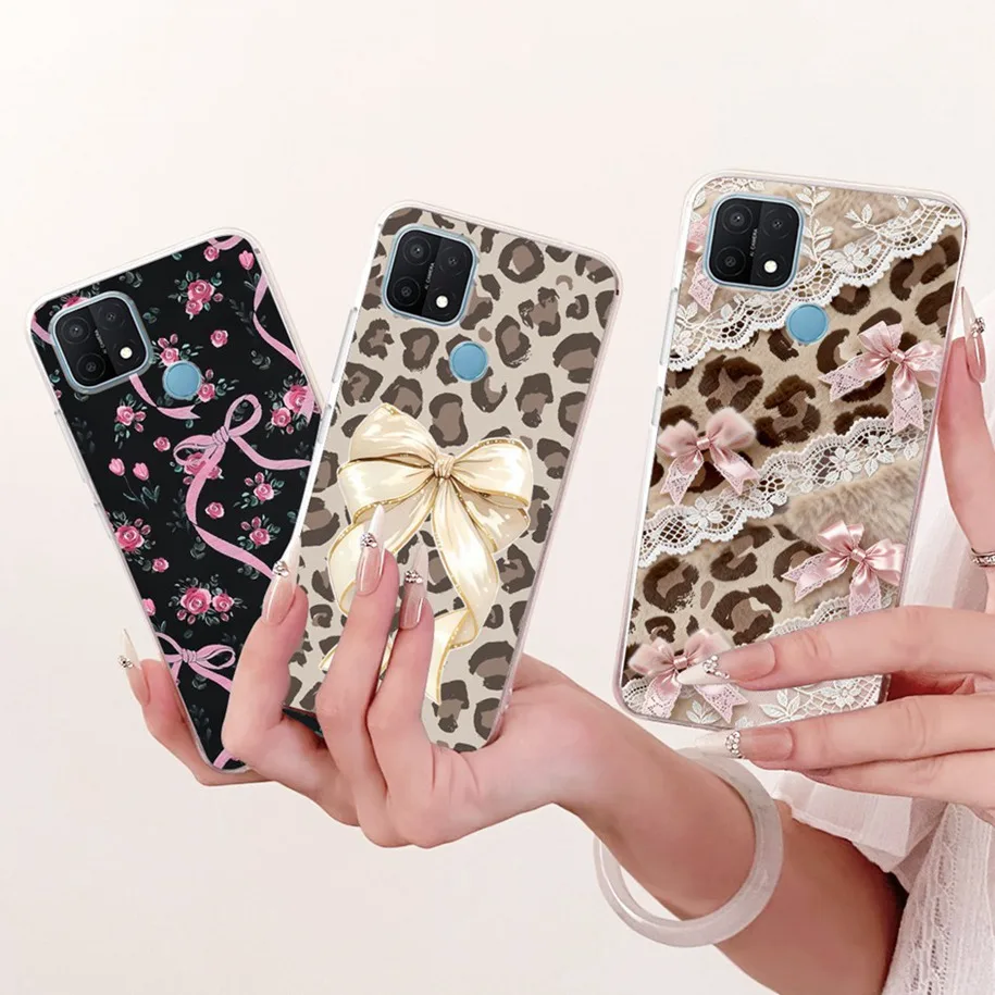 Фото Чехол для OPPO A15 CPH2185 с красивым цветочным узором, мягкий силиконовый противоударный чехол из ТПУ для телефона OPPO A15s CPH2179 A35 OPPOA15 Coque №2