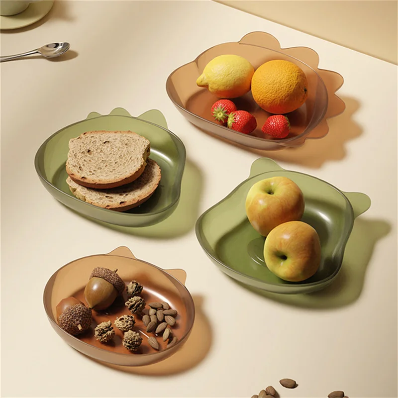 

Animals Cartoon Shape Fruit Snack Dish Plastic Thickened Household Spit Bone Dish Multifunctional Cake Dish Kitchen Tableware