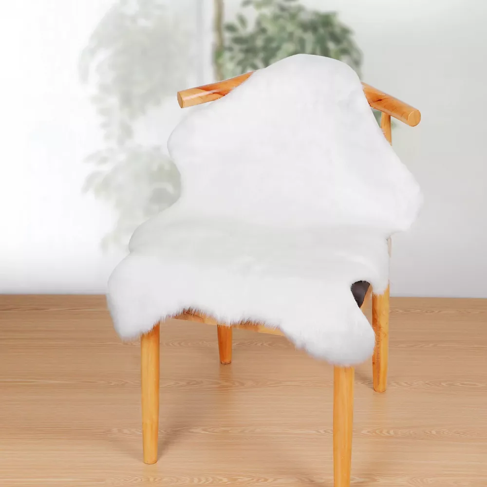 Чехол для стула из искусственной овчины мягкий коврик сиденья подушка дивана