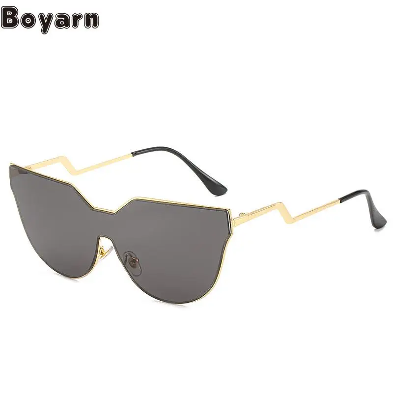 

Новые солнцезащитные очки с перекрестными границами все в одном европейские и американские трендовые очки с большой оправой модный бренд ...