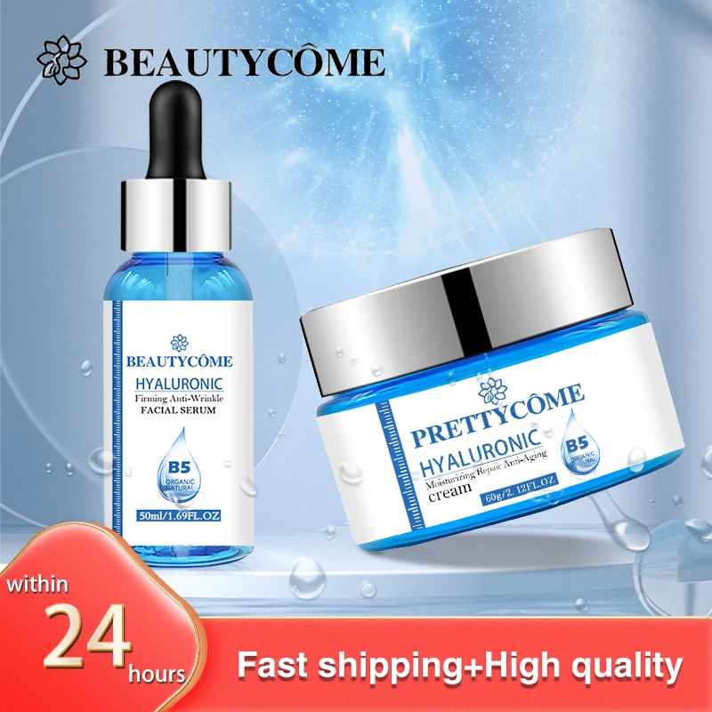 

Hyaluronic Acid Face Serum Skin Care Set Moisturizing Skin Face Cream Firming Face Products Anti Dry Rough Whitening Essence