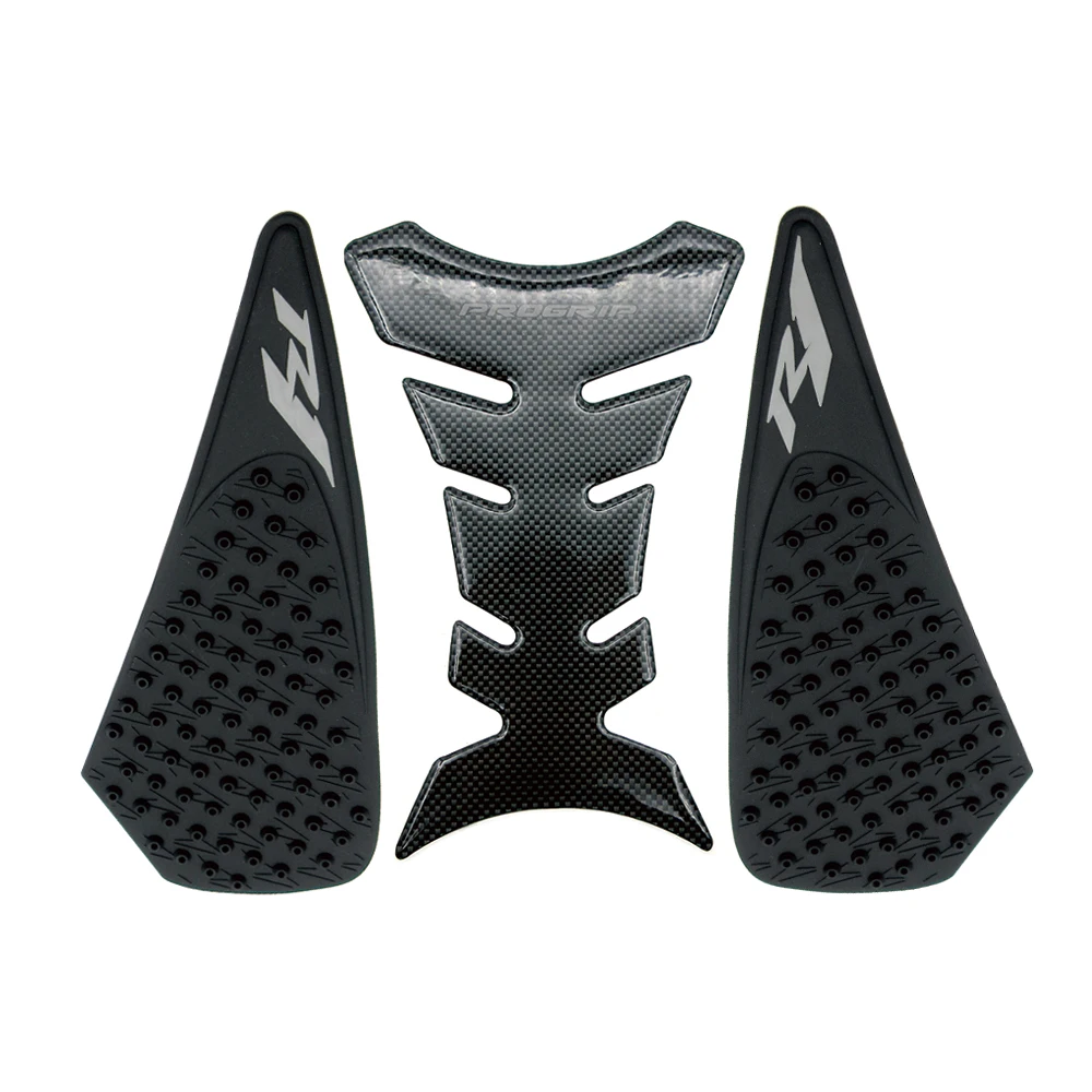 Для Yamaha YZFR1 R1 2004 2005 2006 2007 2008 мотоциклетная накладка на бак, защитные наклейки, газовая наколенница, тяговые боковые противоскользящие наклейки