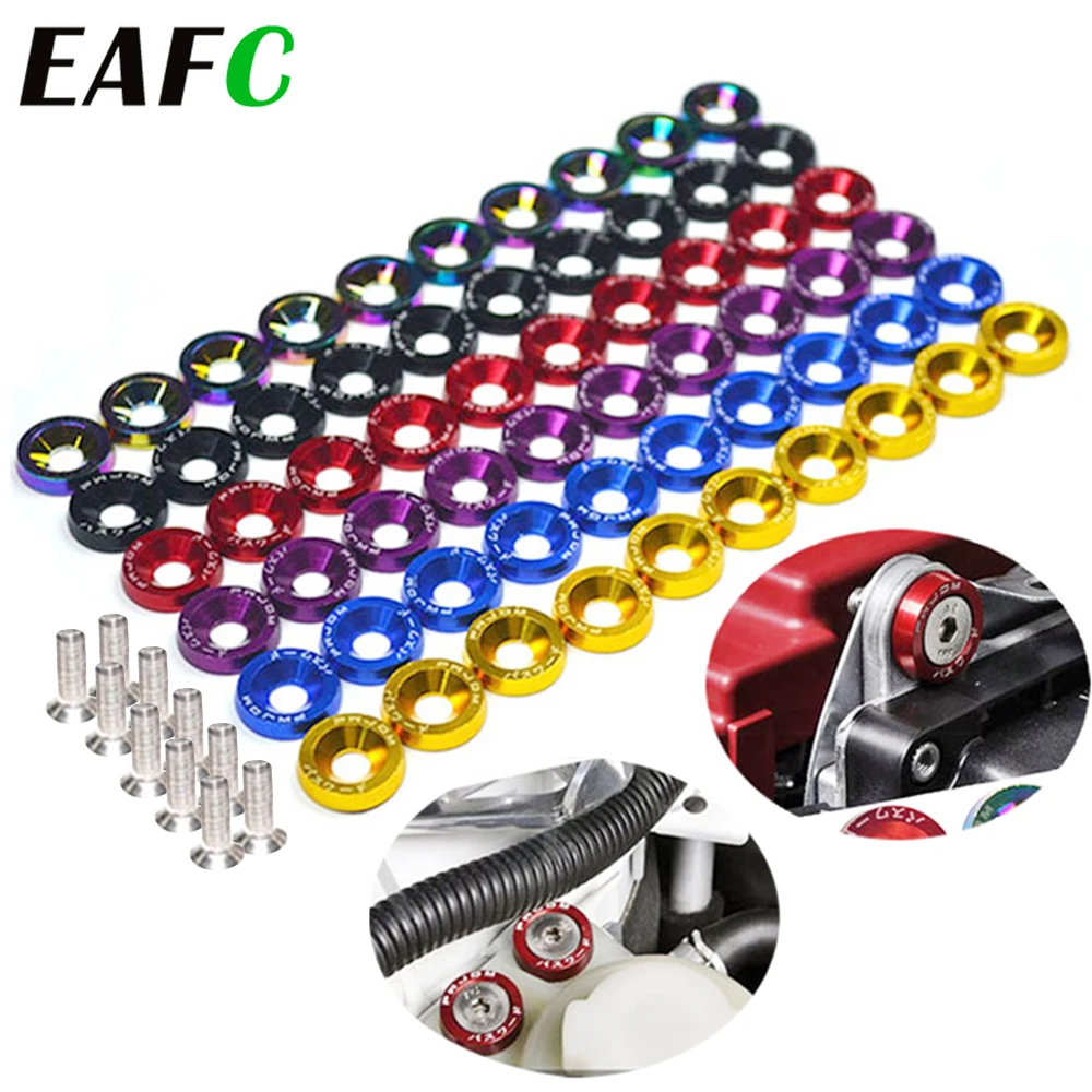 10 шт. M6 JDM автомобильные модифицированные магнитные винты для крыла омывателя