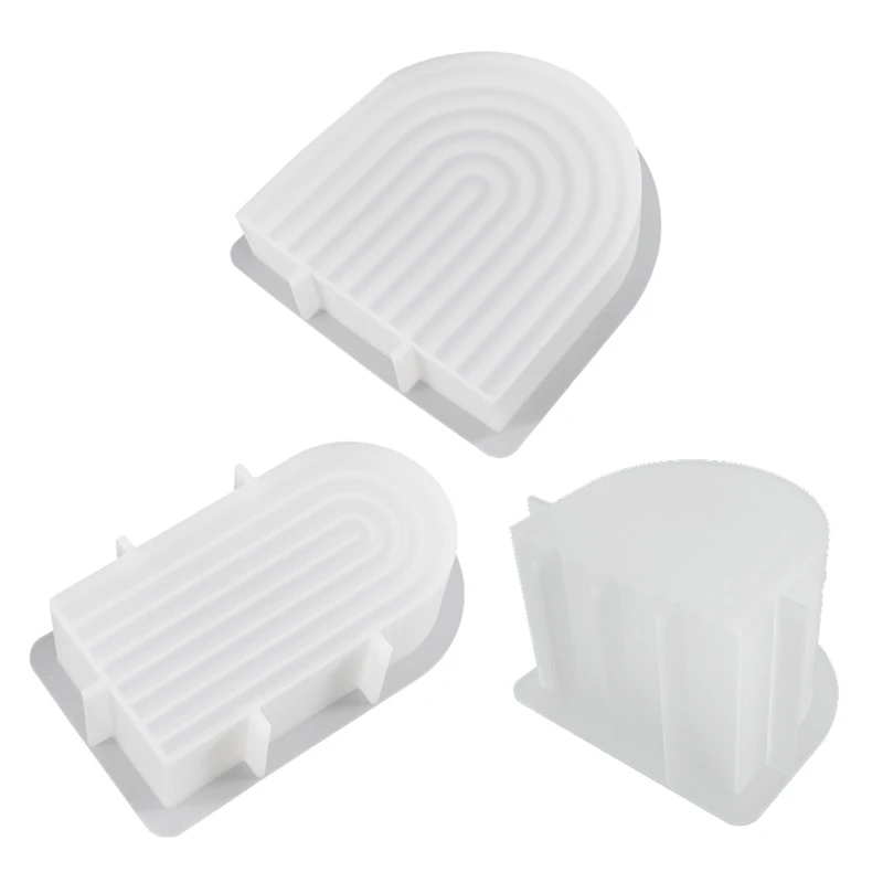 

HXBA Epoxy U-shaped Candle Silicone Mold Diy Handmade Aroma Plaster Ornament Mold