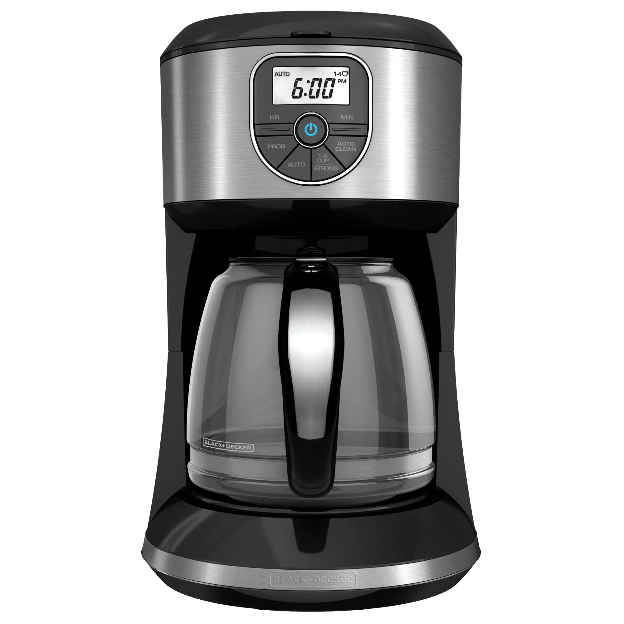 

HUANQIUBLACK+DECKER 12-Cup* Programmable Coffeemaker, Black/Stainless Steel, CM4000S