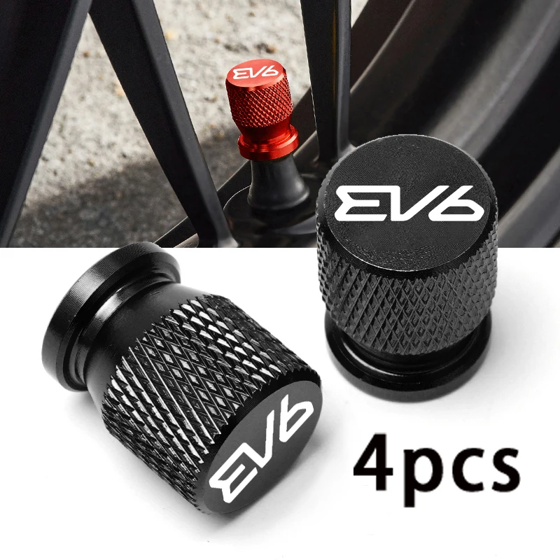 

For Kia EV6 Car Wheel Tire Valve Caps Tyre Stem Covers Airdust Waterproof Accessories