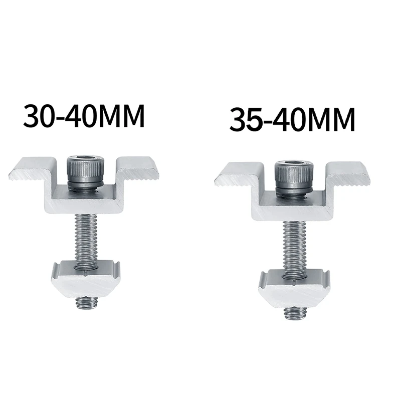 

8Pack Solar Panel Mounting Brackets, Solar Panel End Clamps, Centre Clamps, For PV Solar Panel Solar Module