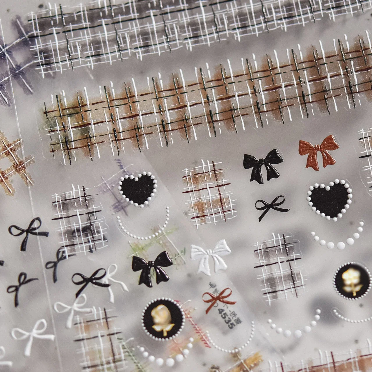 Шикарные шерстяные клетчатые Рельефные ленты в клетку с рисунком сердца розы