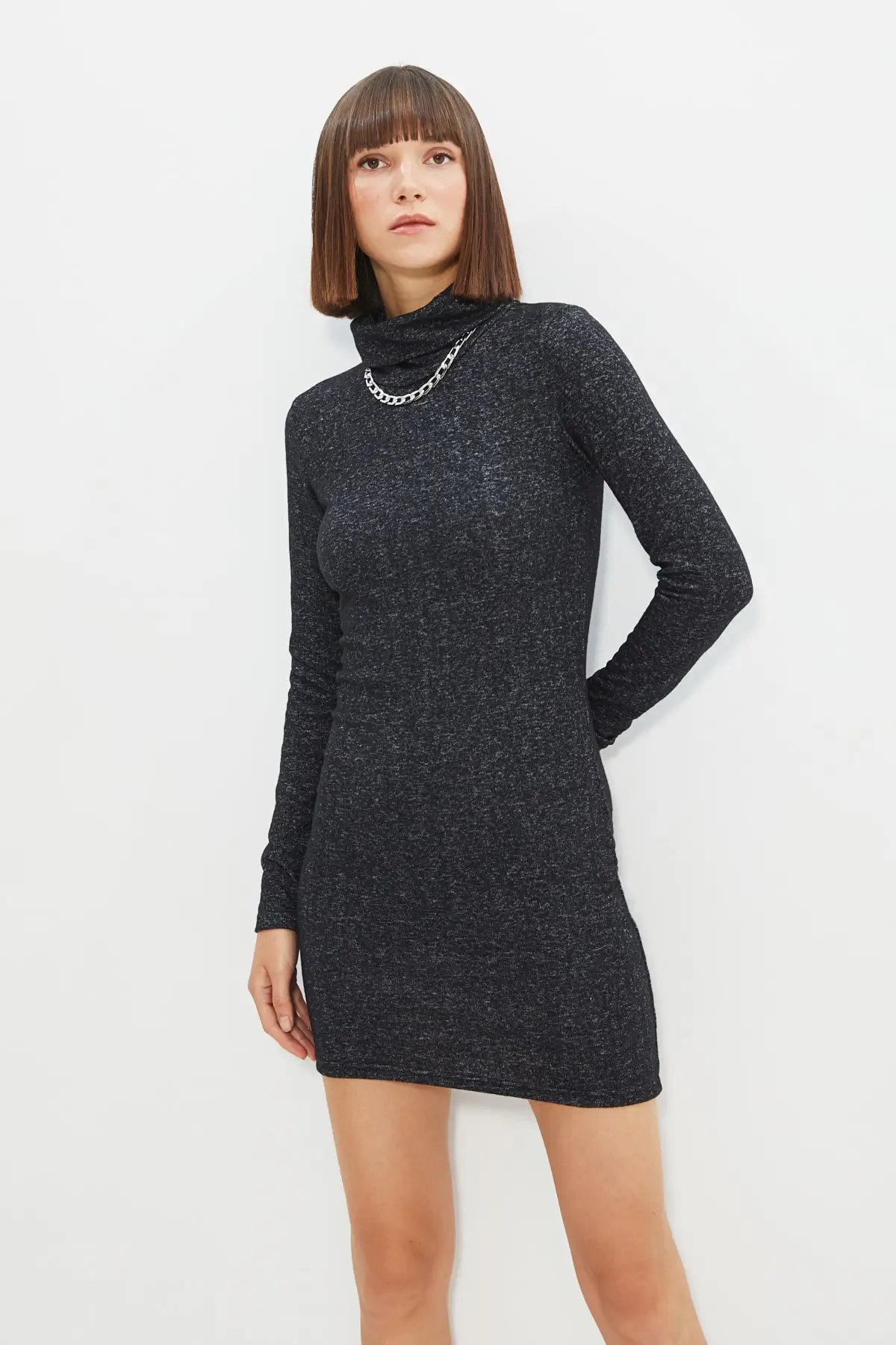 

Trendyol Turtleneck Bodycon Knitted Dress TWOAW22EL1014